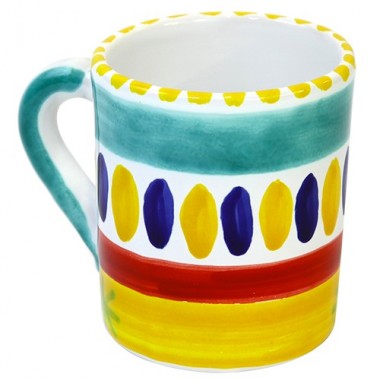 Tazza Mug Ceramiche De Simone decorata a mano Lipari Tazza Mug Ceramiche De Simone decorata a mano Lipari